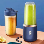 Portable 6-Blade Juicer Blender – USB Rechargeable (2 Pc Set)